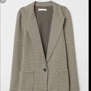 HnM Beige/checked blazer